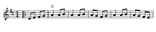 Killiecrankie - staff notation