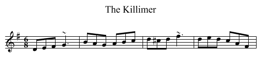 Killimer, The - staff notation