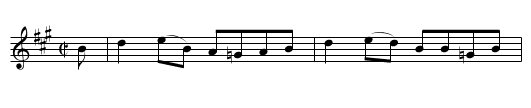 Killin - staff notation