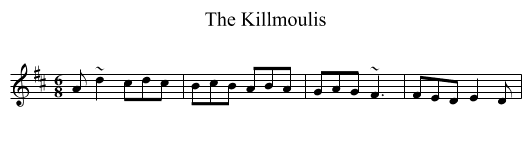 Killmoulis, The - staff notation