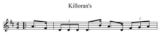 Killoran's - staff notation