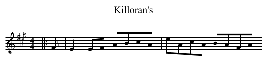 Killoran's - staff notation