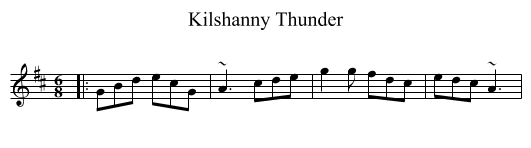 Kilshanny Thunder - staff notation