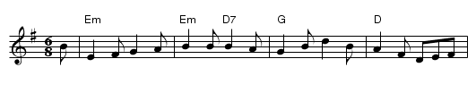 Kilty Lads - staff notation
