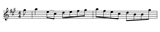 Kilwinning's Steeple - staff notation