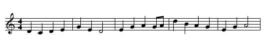 Kimigayo - staff notation