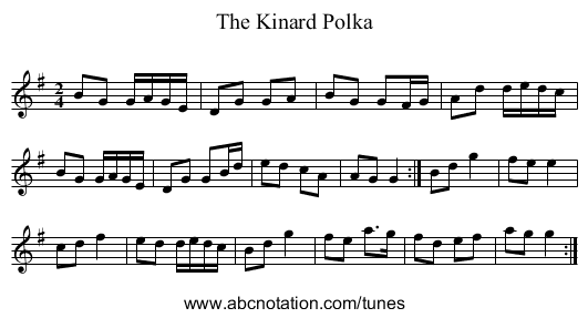 Kinard Polka, The - staff notation