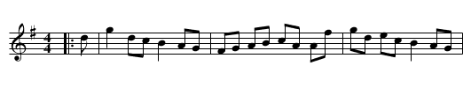 Kincaldrum's Reel - staff notation
