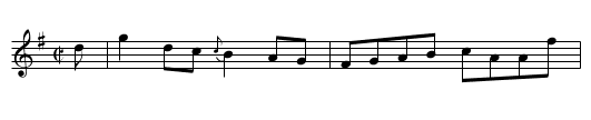Kincaldrum’s Reel - staff notation