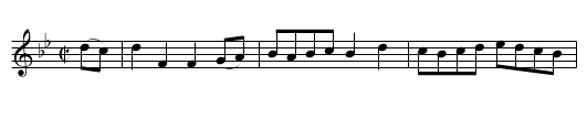 Kind Dearie - staff notation