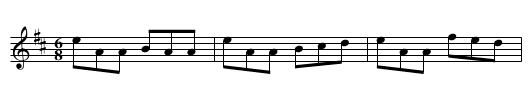 King Billy's March - staff notation