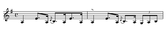King George IV - staff notation