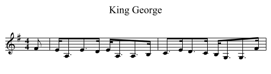 King George - staff notation