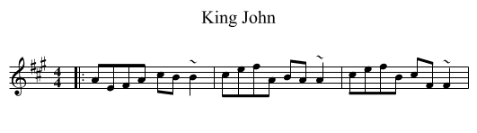 King John - staff notation