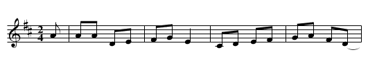 King of Ballyhooley, The - staff notation