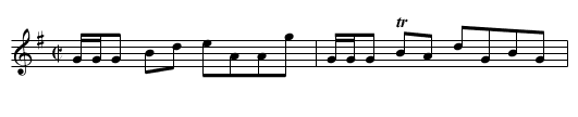 King of Damascus - staff notation