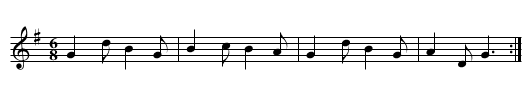 King of Denmark's Favourite, The - staff notation