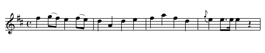 King of Denmark's March, The - staff notation