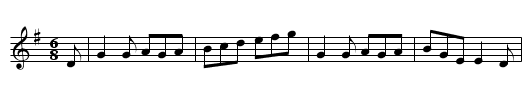 King of Jigs - staff notation