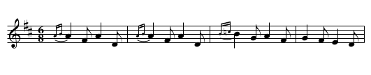 King of Leix's March - staff notation