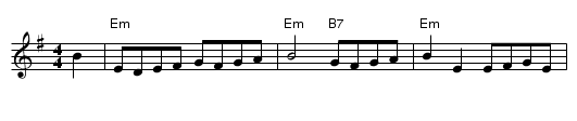 King of the Fairies - staff notation