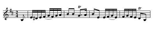 King of the fairies - staff notation