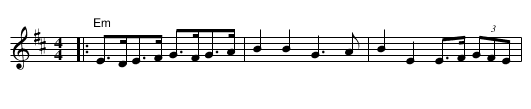 King of the Fairies - staff notation