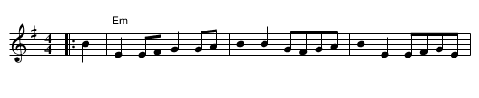 King of the Fairies - staff notation