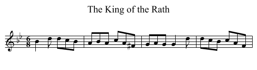 King of the Rath, The - staff notation