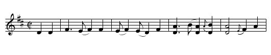 Kingdom Come - staff notation