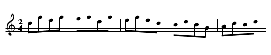 King's Birth Day - staff notation