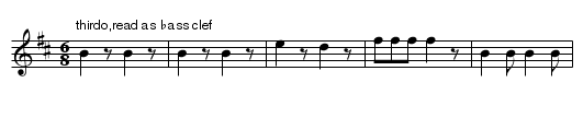 Kings Bridge Assembly,bass part. JNu.30 - staff notation