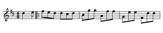 King's Favourite - staff notation