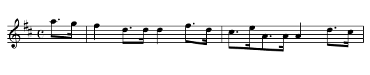 KING'S MARCH - staff notation