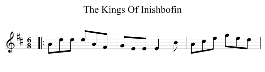 Kings Of Inishbofin, The  - staff notation