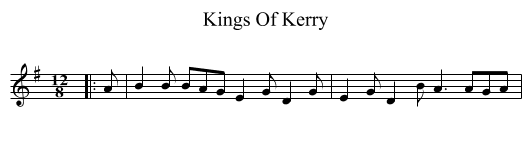 Kings Of Kerry - staff notation