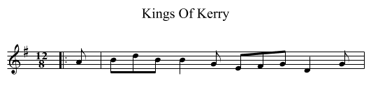 Kings Of Kerry - staff notation