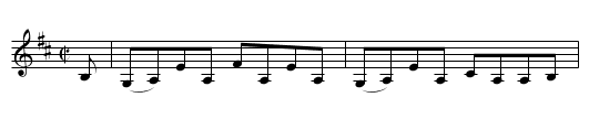 King's Reel, The  - staff notation