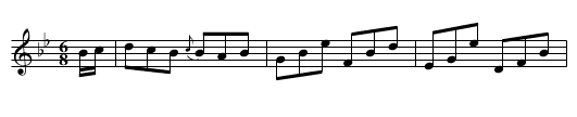 King's - staff notation