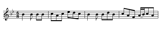 Kinnaird Castle - staff notation