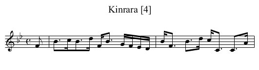 Kinrara [4] - staff notation