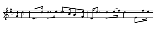 Kinrara, a Strathspey - staff notation