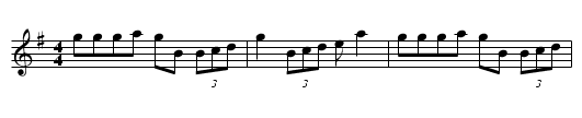 Kinvara - staff notation