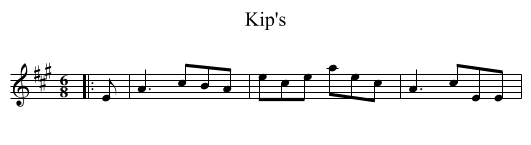 Kip's - staff notation