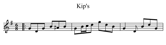 Kip's - staff notation