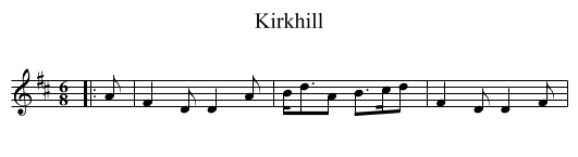 Kirkhill - staff notation