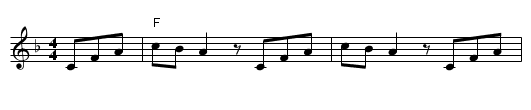 Kishiniever Bulgar [F] - staff notation