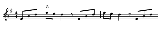 Kishiniever Bulgar [G] - staff notation