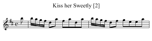 Kiss her Sweetly [2] - staff notation