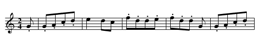 Kiss me, Lady [2] - staff notation